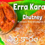 Kadapa Erra Karam Chutney - Red Chilli Chutney