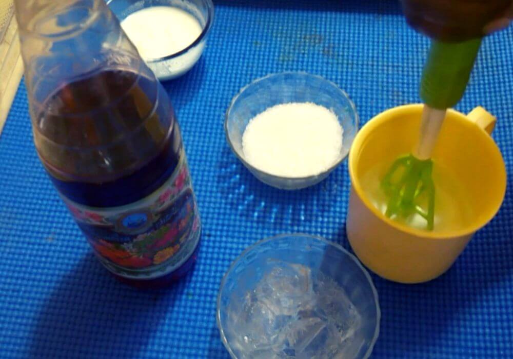 Rooh Afza Lassi Recipe - Preparation Process
