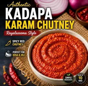 Kadapa Erra Karam Chutney Rayalaseema style spicy red chutney for dosa