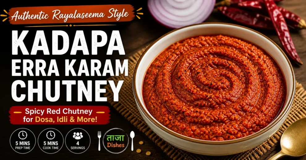 Kadapa Erra Karam Chutney | Red Chilli Chutney | Rayalaseema Erra Karam | కడప ఎర్ర కారం