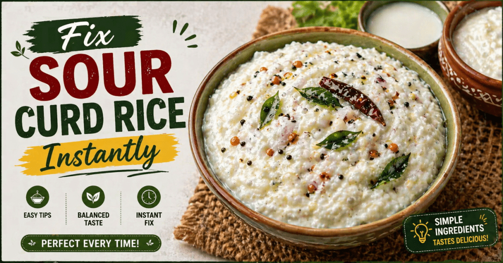 How to Fix Sour Curd Rice (Easy Tips to Balance Taste Instantly)